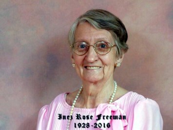 Obituary of Inez Rose Anderson Freeman