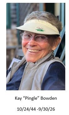Obituary of Kay "Pingle" E. Bowden
