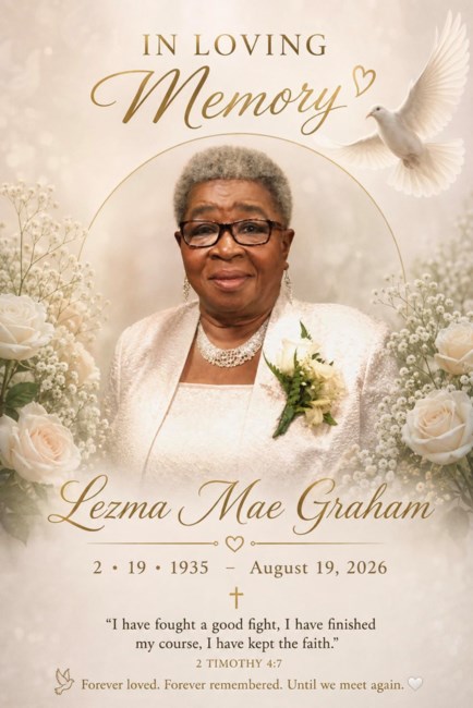 Obituary of Lezma M Graham