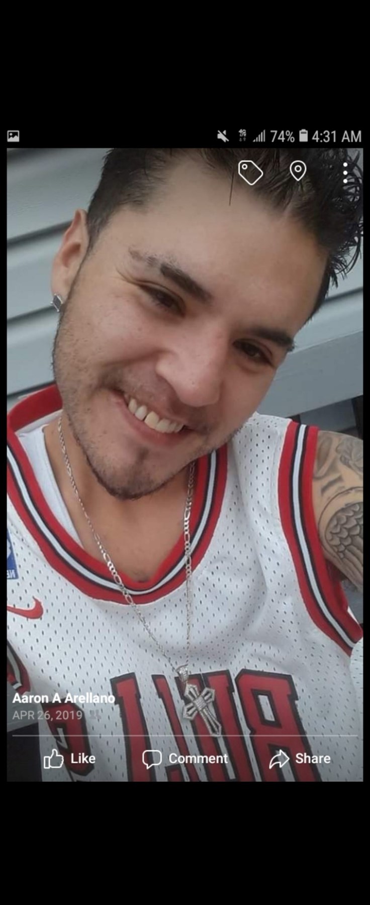 Obituary of Aaron Angelo Arellano