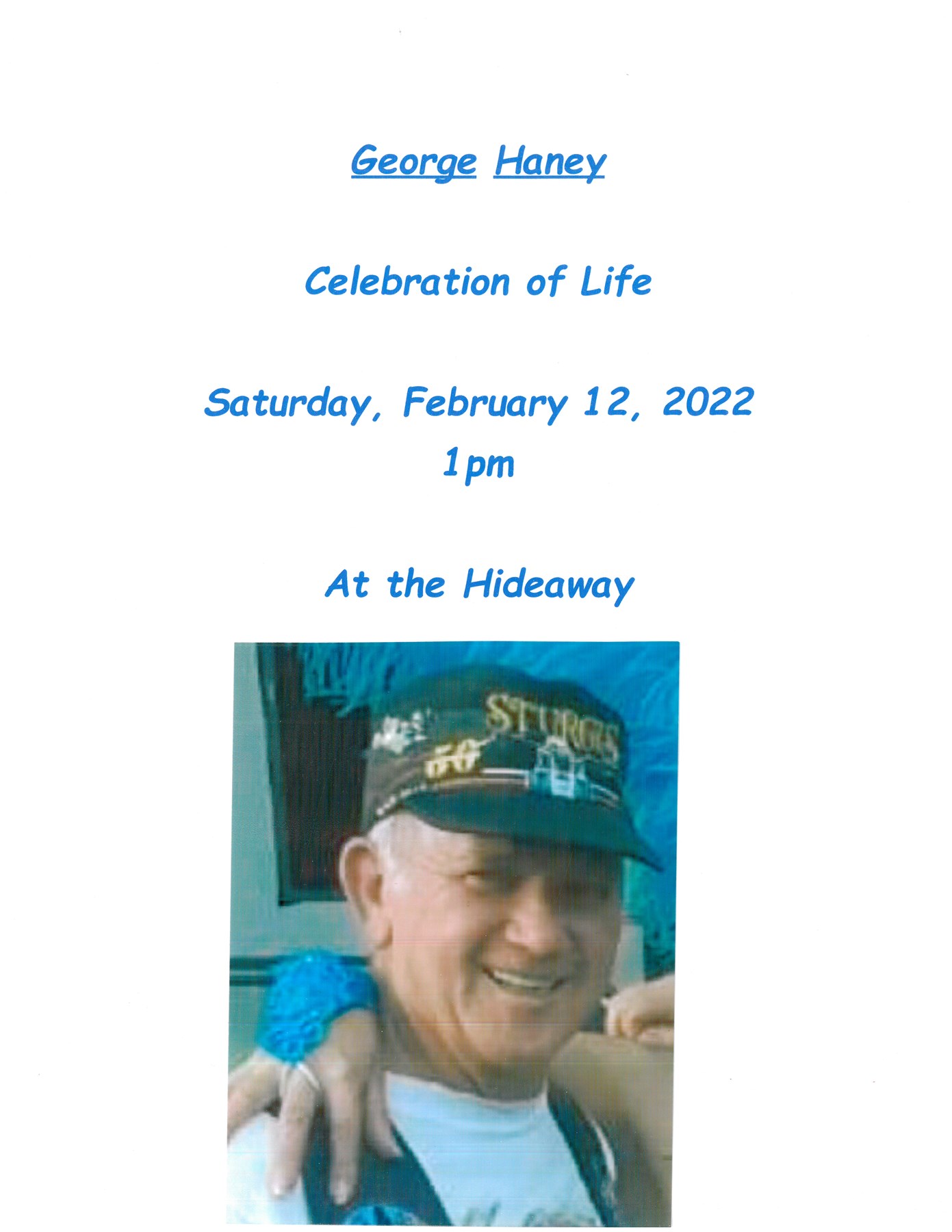 Obituary of George Allen Haney
