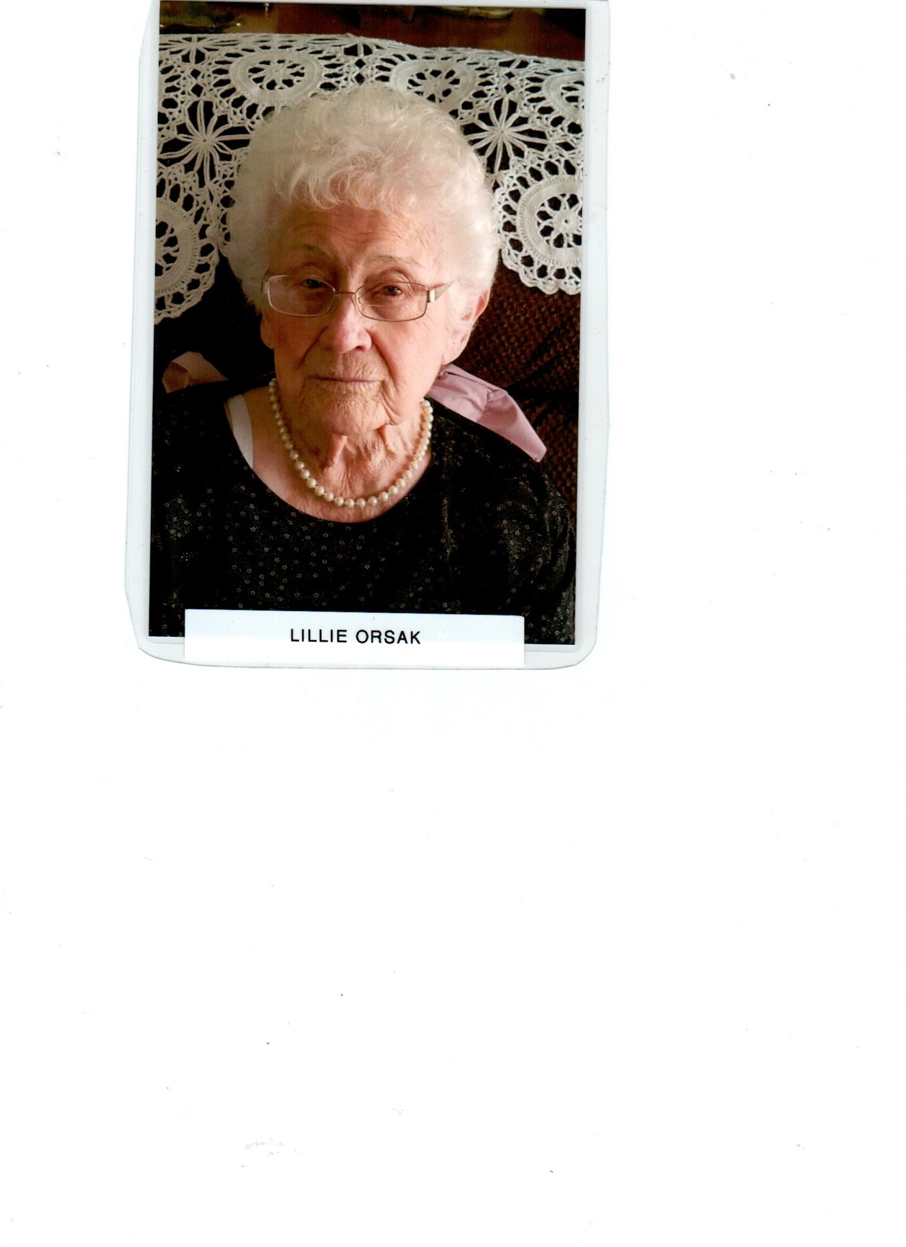 Obituary of Lillie Nora Orsak