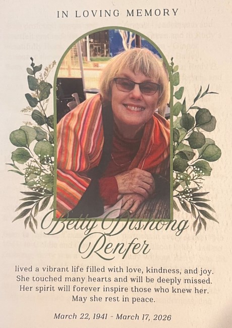 Obituary of Betty Dishong Renfer