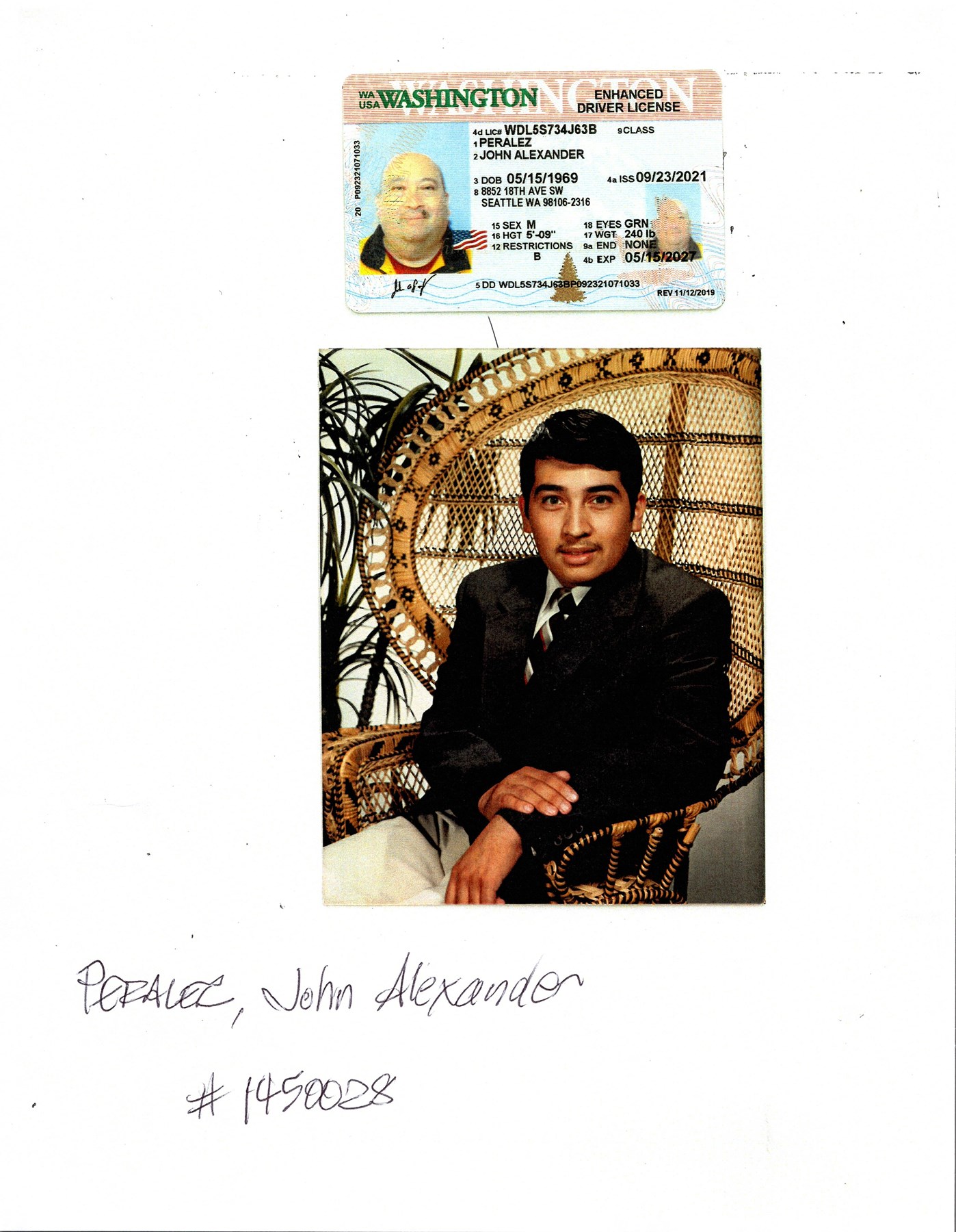 Obituary of John Alexander Peralez