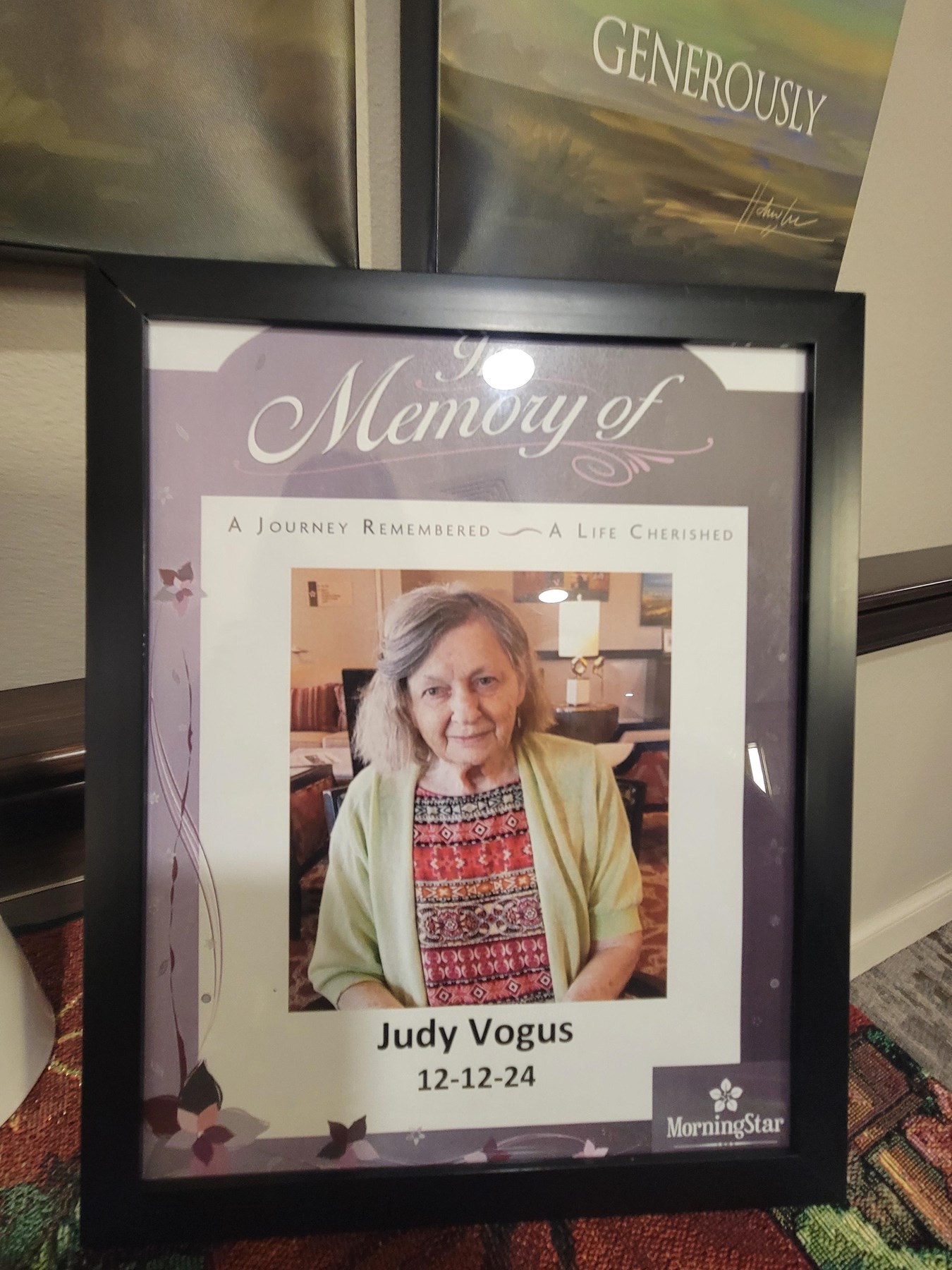 Obituary of Judith Rose Vogus