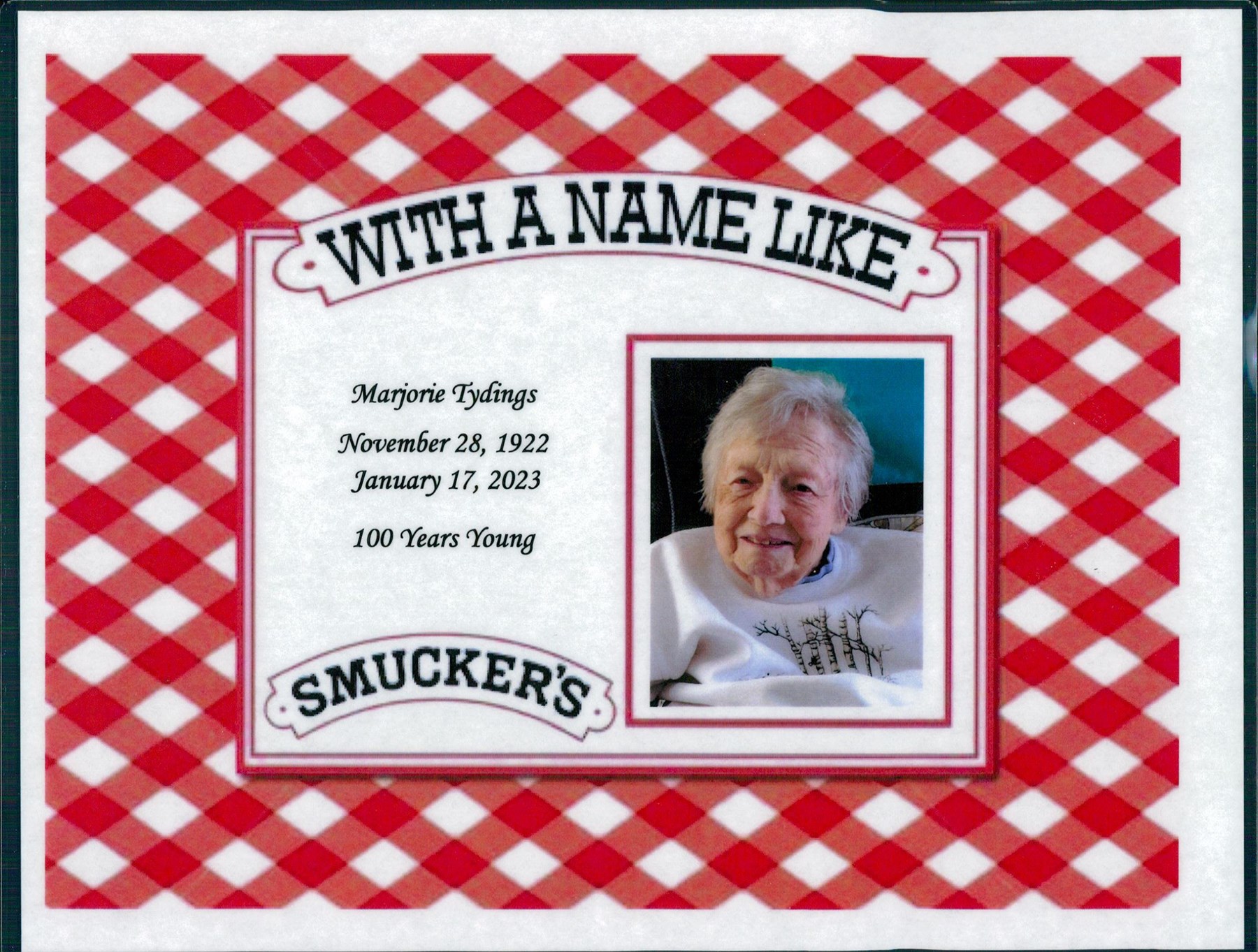 Obituary of Marjorie Tydings