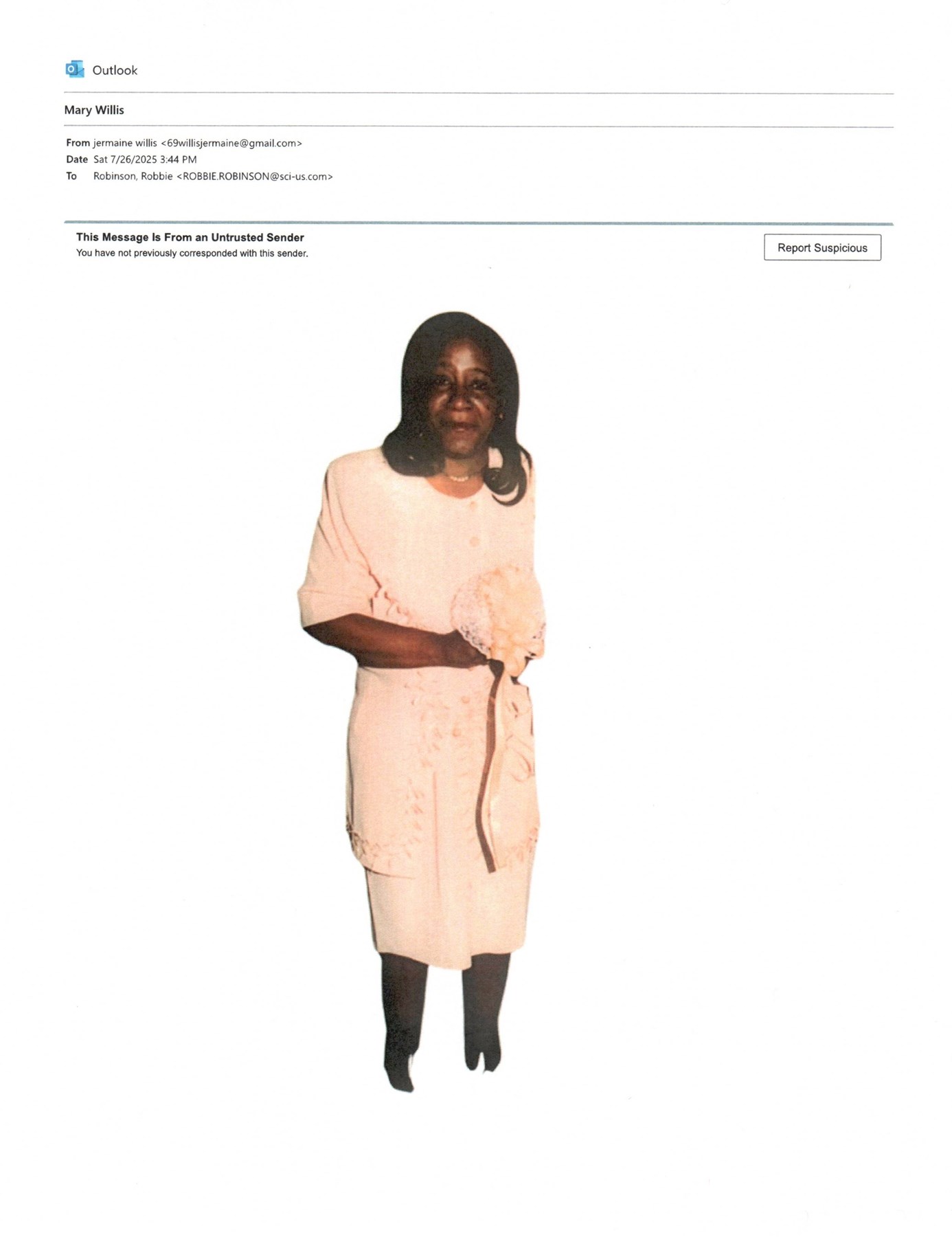 Obituary of Mary Ann Willis