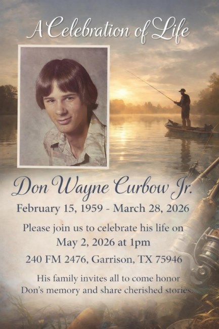 Obituary of Don Wayne Curbow Jr.