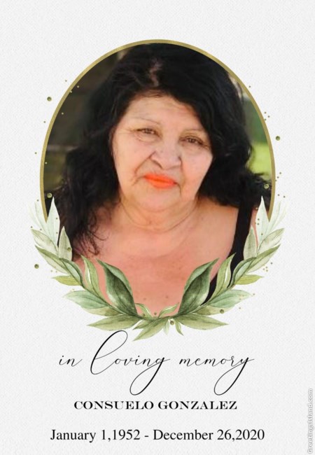 Avis de décès de Consuelo Gonzalez