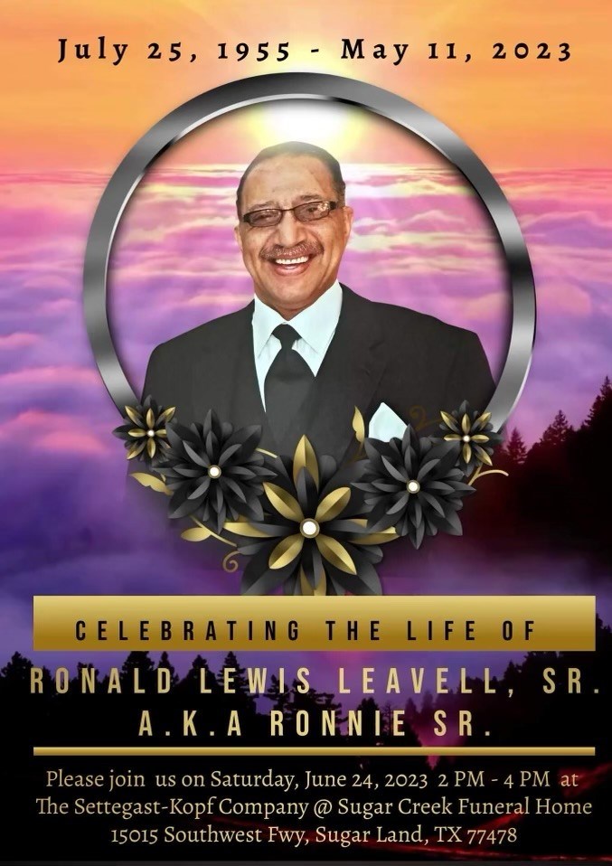Obituary of Ronald Lewis Leavell, Sr.