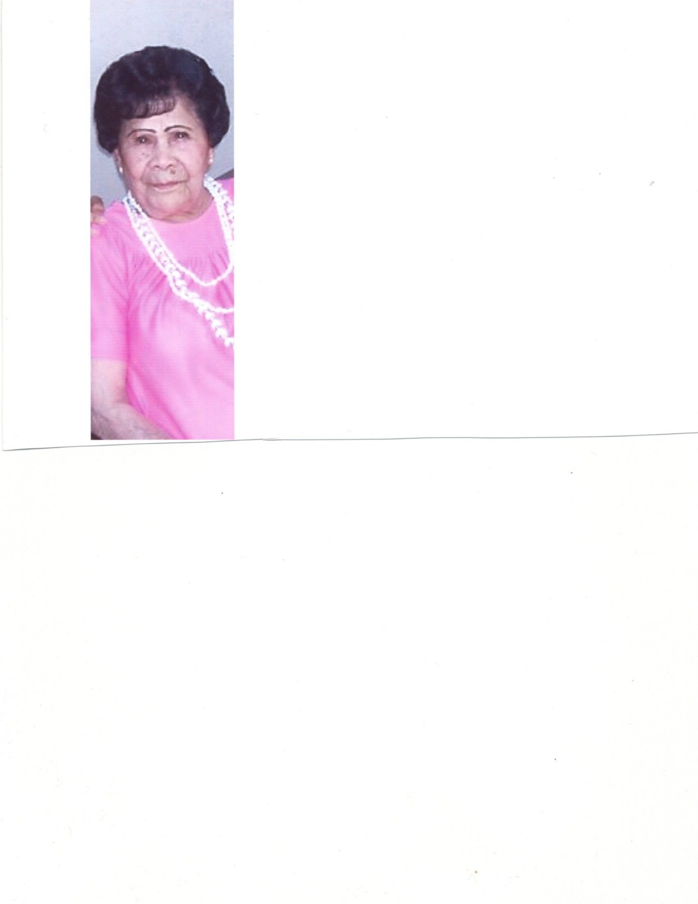 Avis de décès de Frances "Nina" De La Rosa