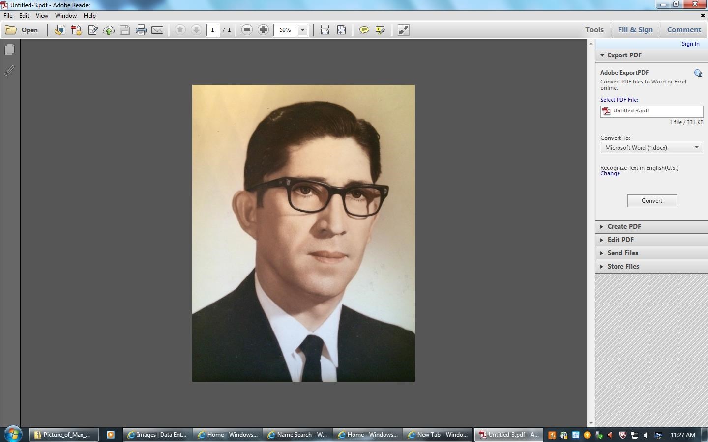 Obituary of Max (Maximiliano) Martinez