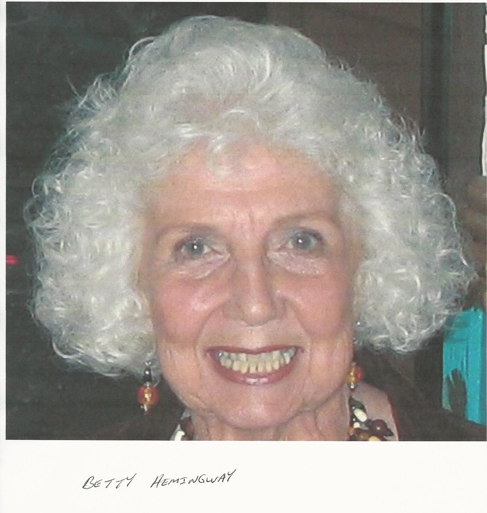 Obituary of Betty Marie Hemingway