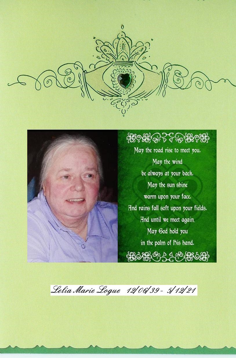 Obituary of Lelia Marie Logue