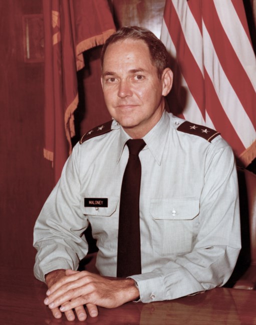 Avis de décès de Major General James Parker Maloney, U.S. Army Ret.