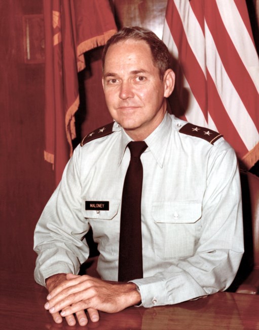 Avis de décès de Major General James Parker Maloney, U.S. Army Ret.