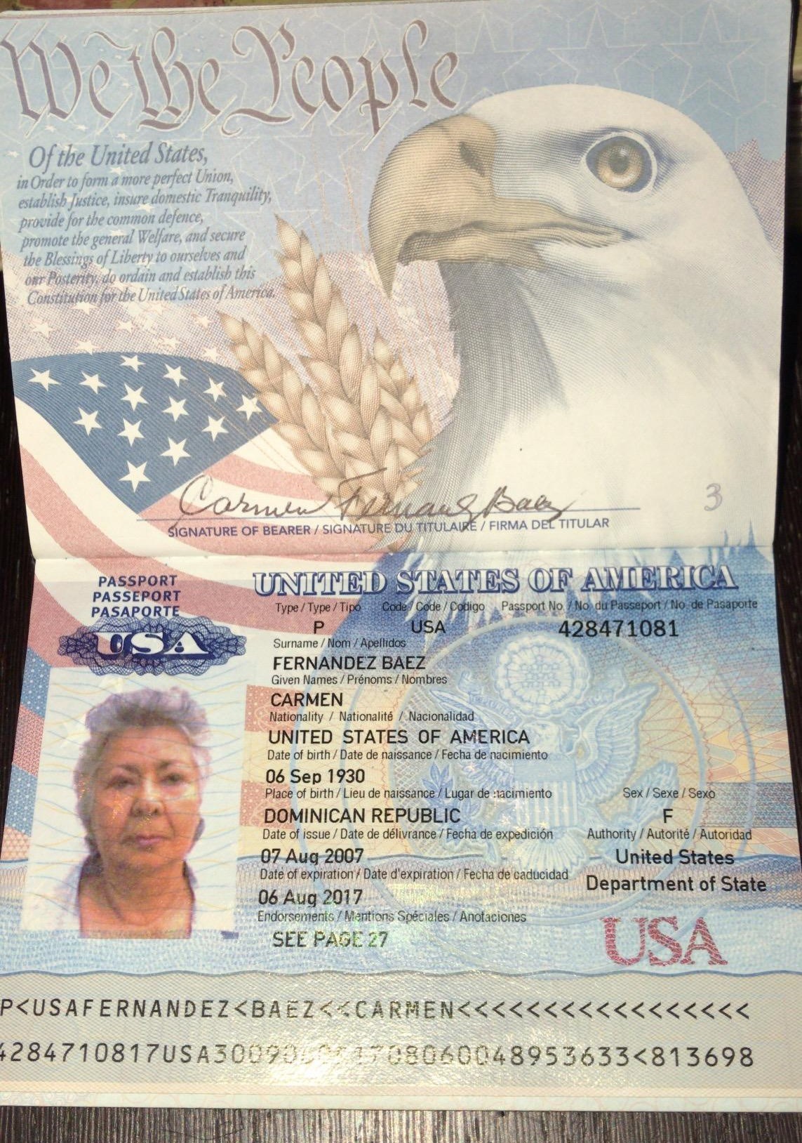 Obituary of Carmen Fernandez Baez