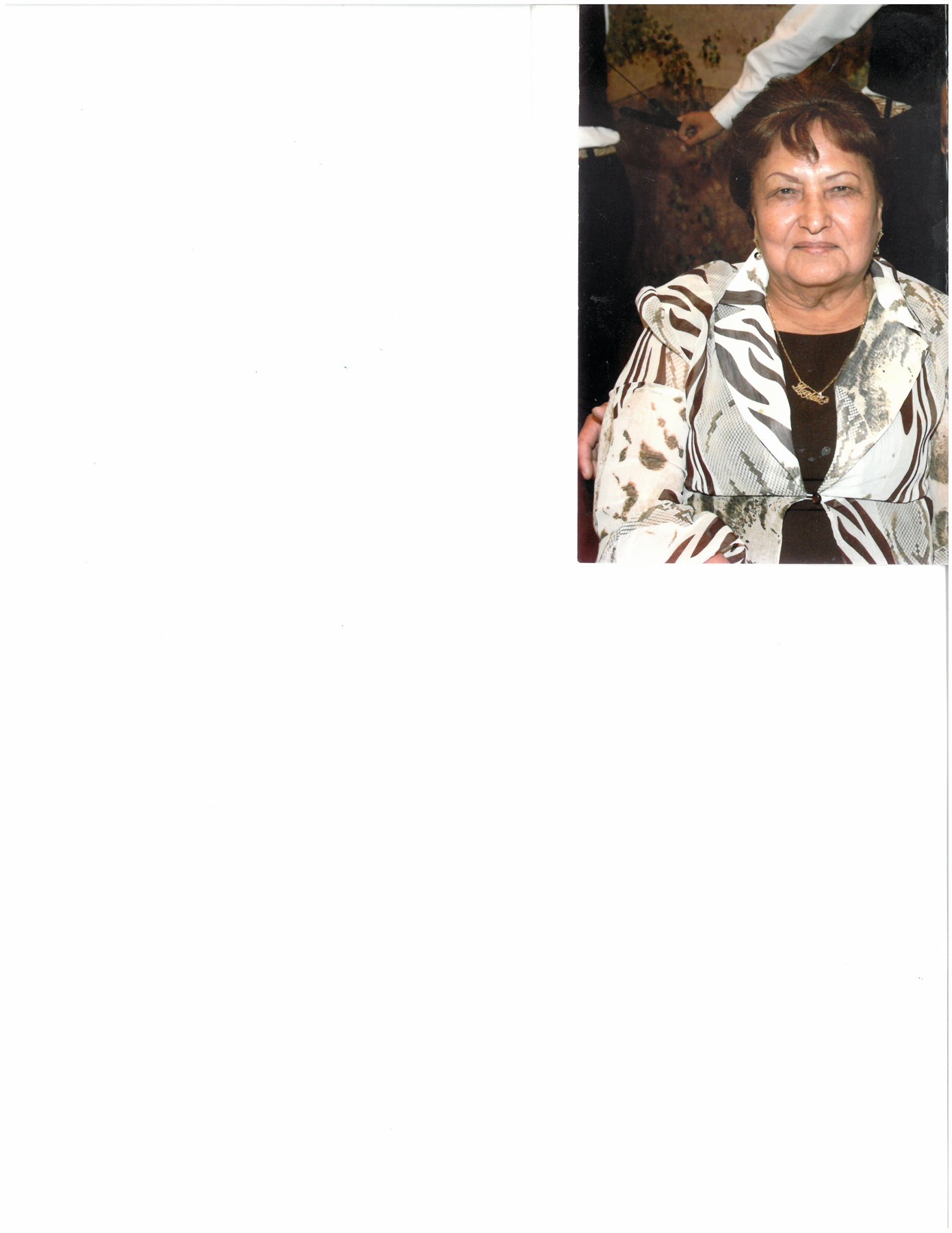 Obituary of Maria Rosa Quintanilla