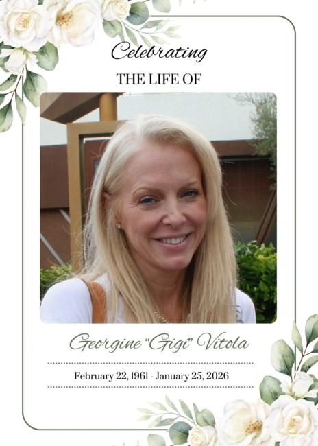 Avis de décès de Georgine Anne Vitola