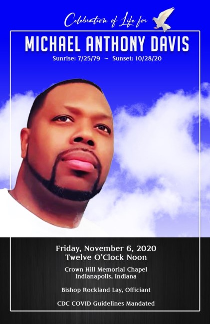 Obituary of Michael Anthony Davis