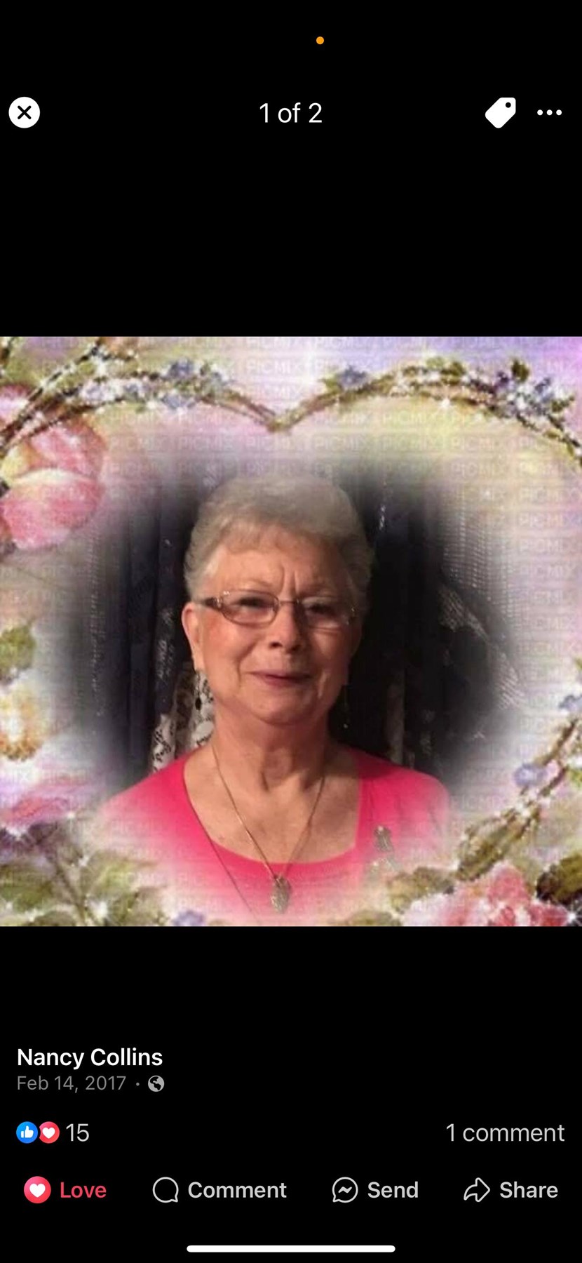 Avis de décès de Nancy J. Collins