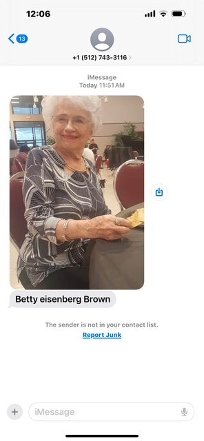 Avis de décès de Betty Eisenberg Brown