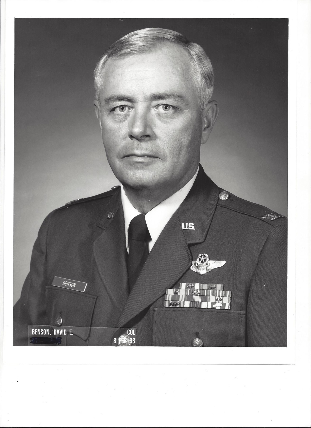 Obituary of David Eugene Benson