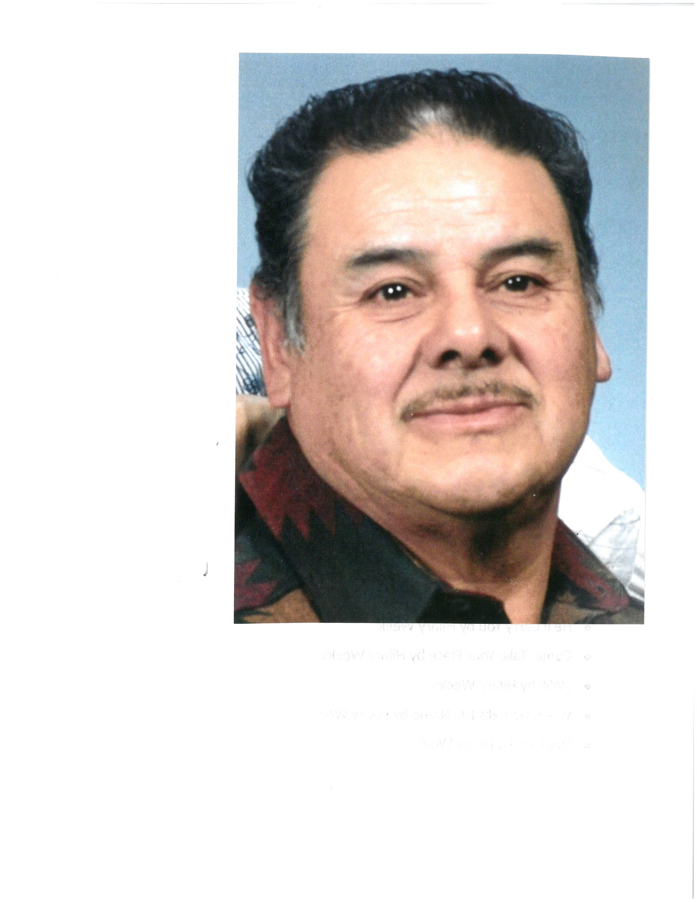 Obituary of Felipe Eliberto Jacobo