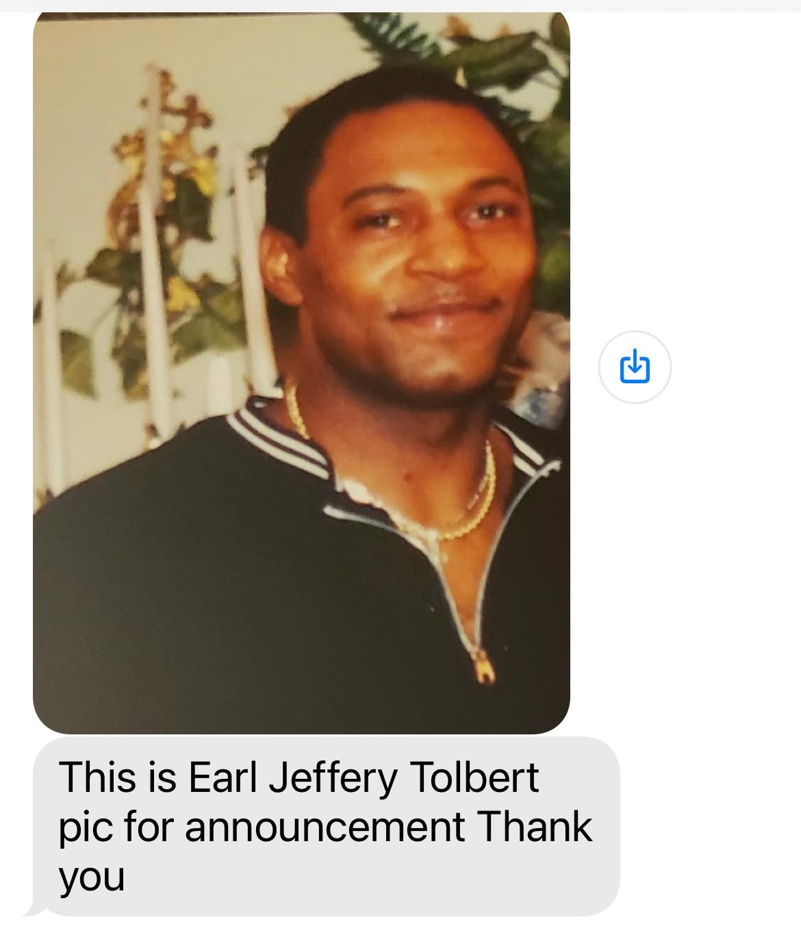 Obituary of Earl Jeffery Tolbert Jr.