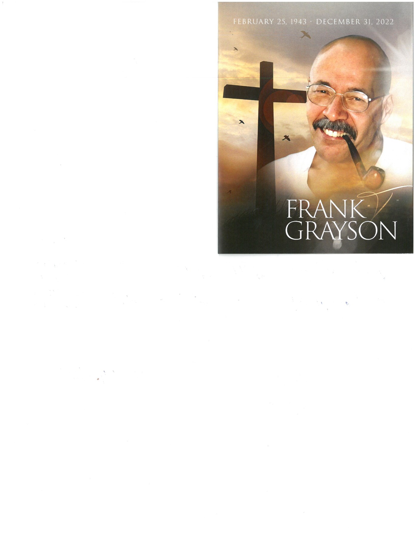 Avis de décès de Frank Lewis Theodore Grayson