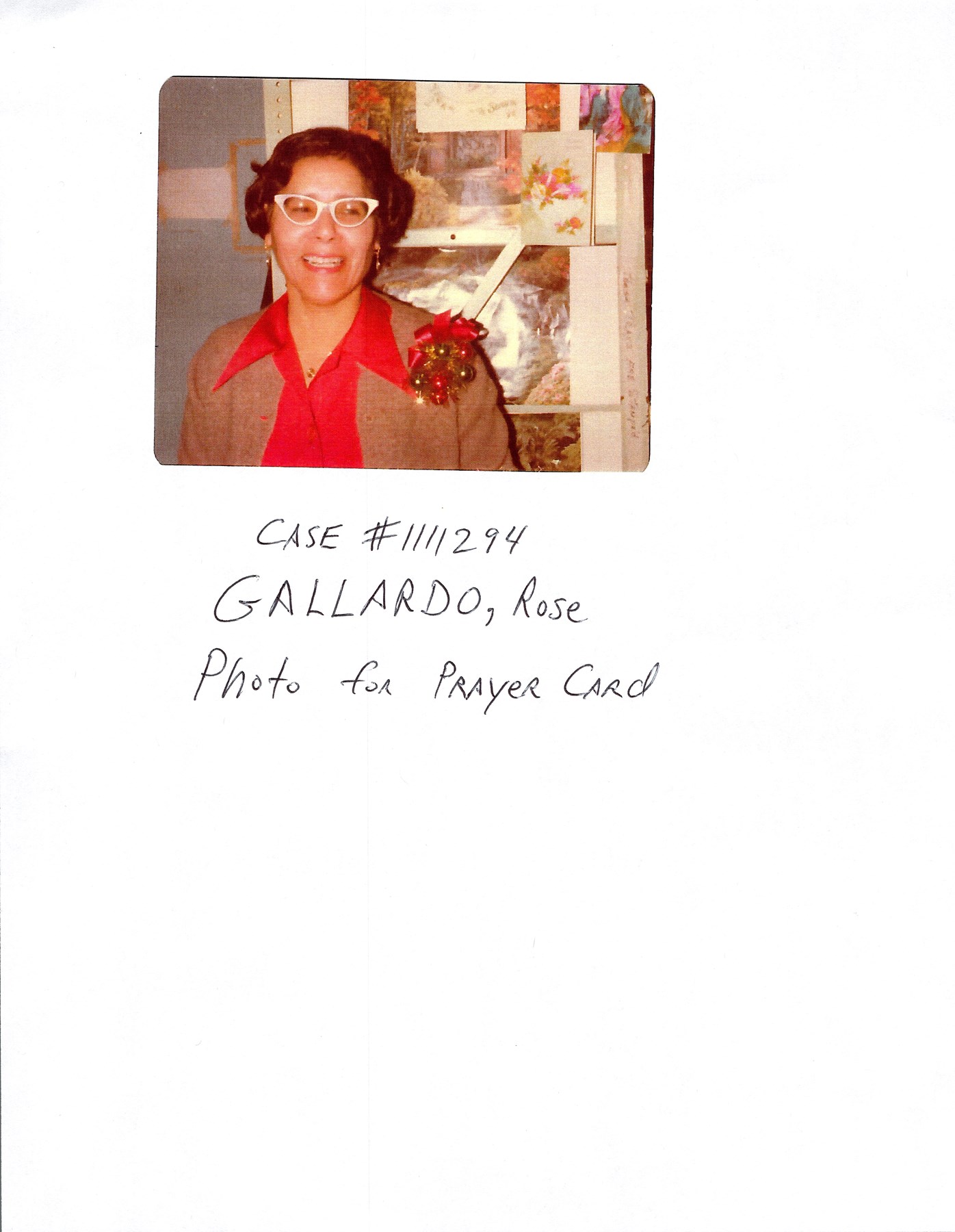Obituario de Rose Gallardo