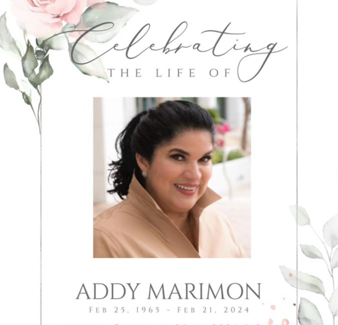 Obituary of Addy Leonor Marimon