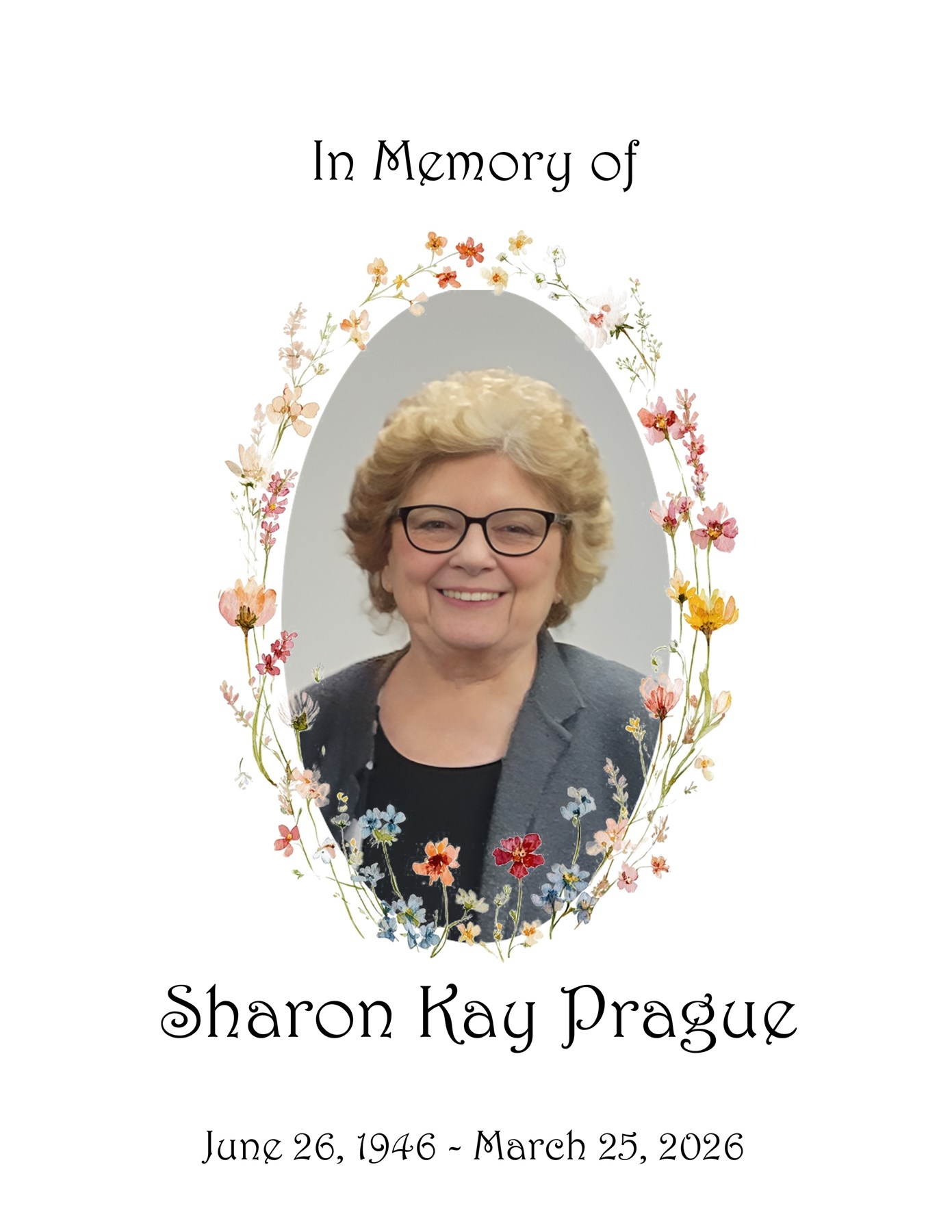Obituary of Sharon Kay Prague