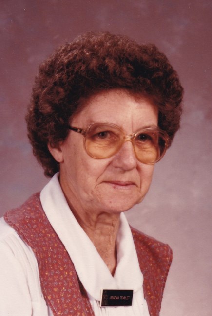 Obituario de Regina Marguerite Templet