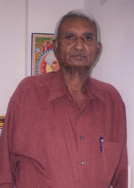 Obituary of Gordhanbhai Dahyabhai Patel