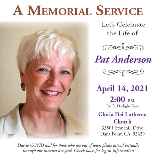 Obituary of Patricia Fay Anderson