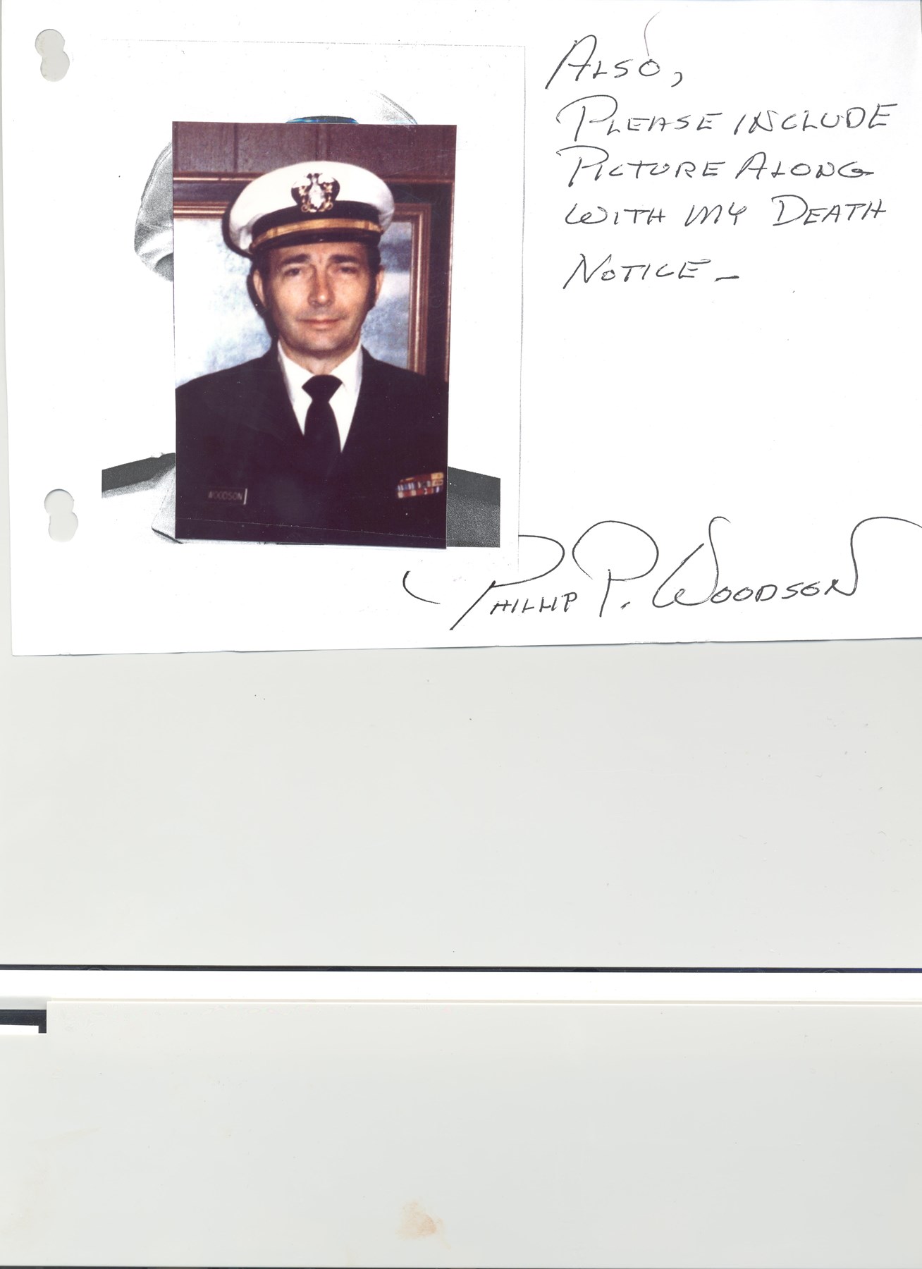 Obituary of Phillip P. Woodson