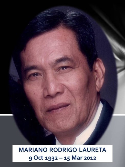Obituary of Mariano Rodrigo Laureta