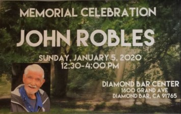 Obituary of John Robles