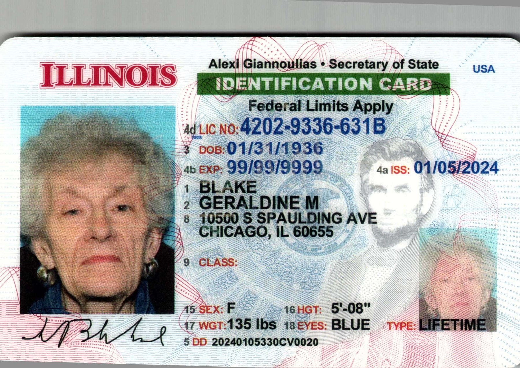 Obituary of Geraldine M Blake