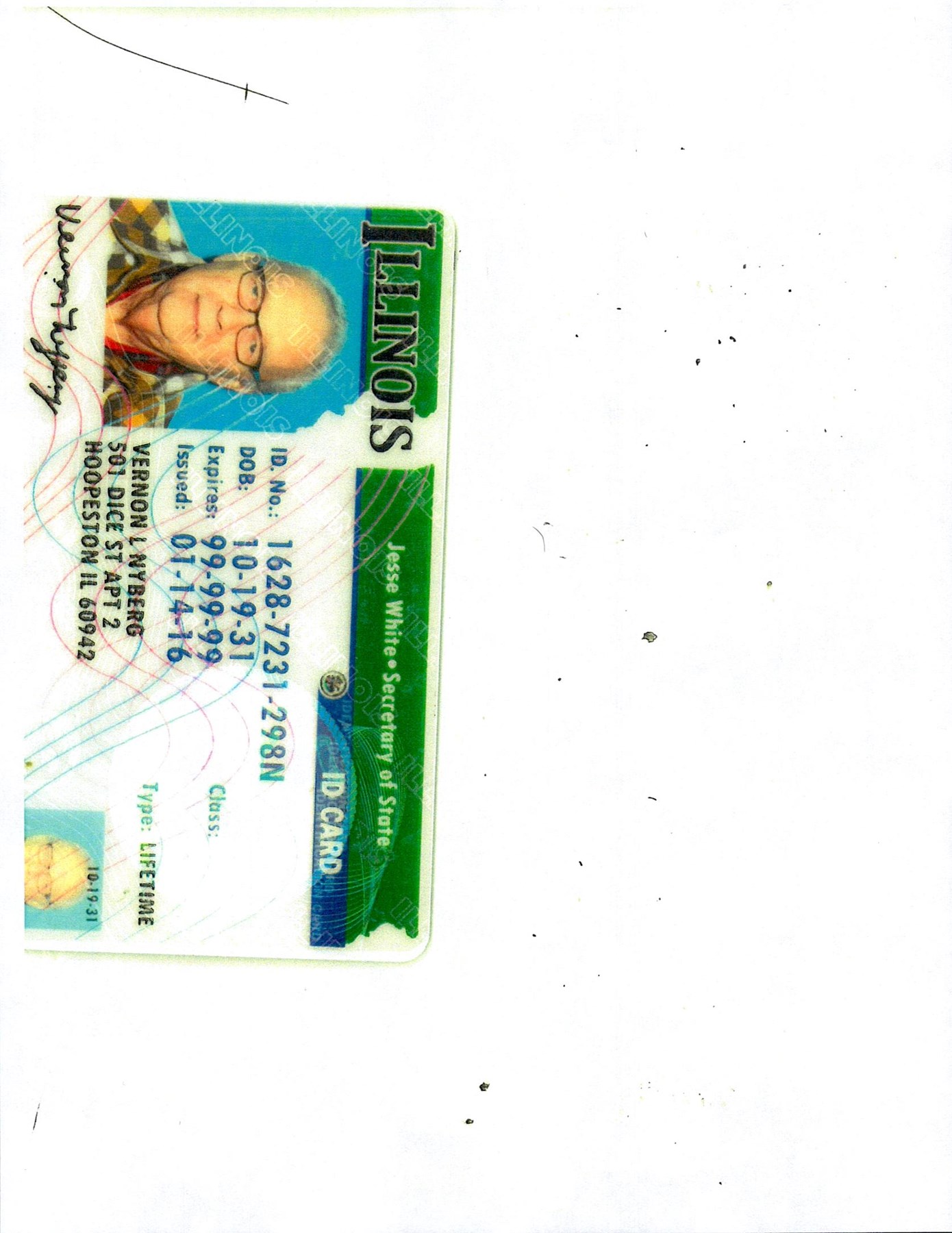 Obituary of Vernon L. Nyberg