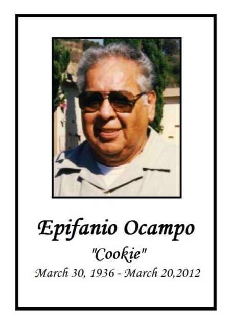 Obituary of Epifanio Ocampo