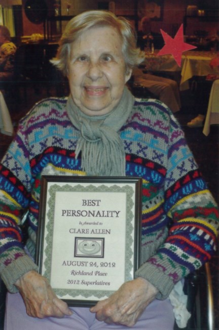 Obituary of Katherine Clare Allen