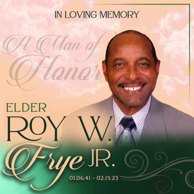 Obituary of Elder Roy Willis Frye