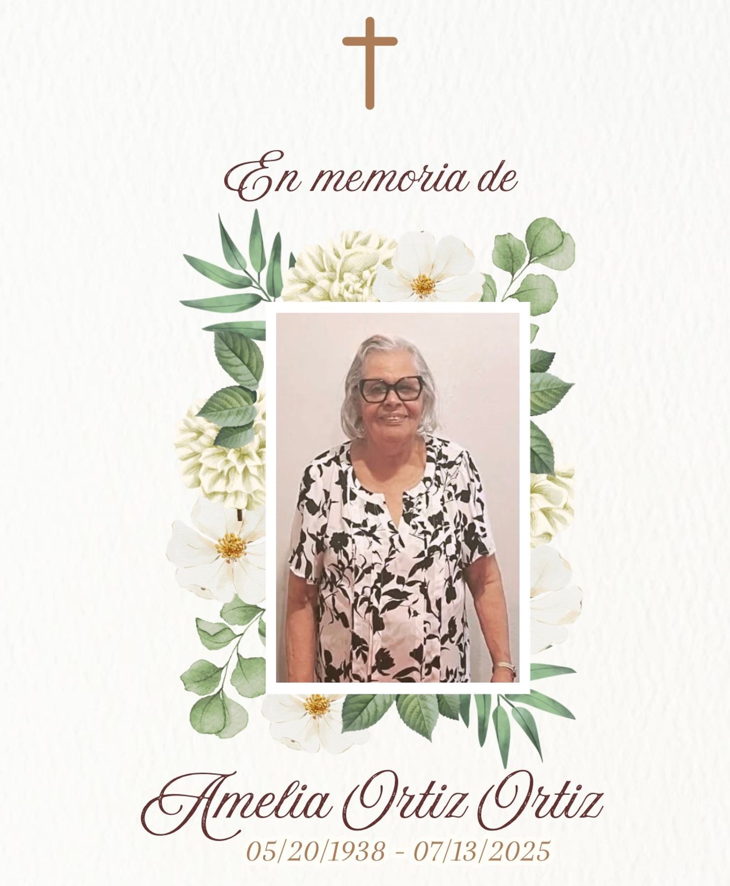 Obituary of Amelia Ortiz Ortiz