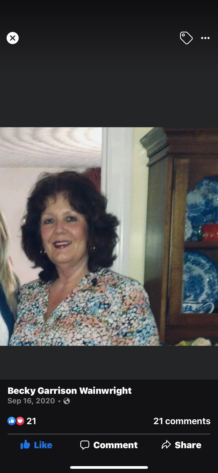 Obituary of Rebecca Wainwright