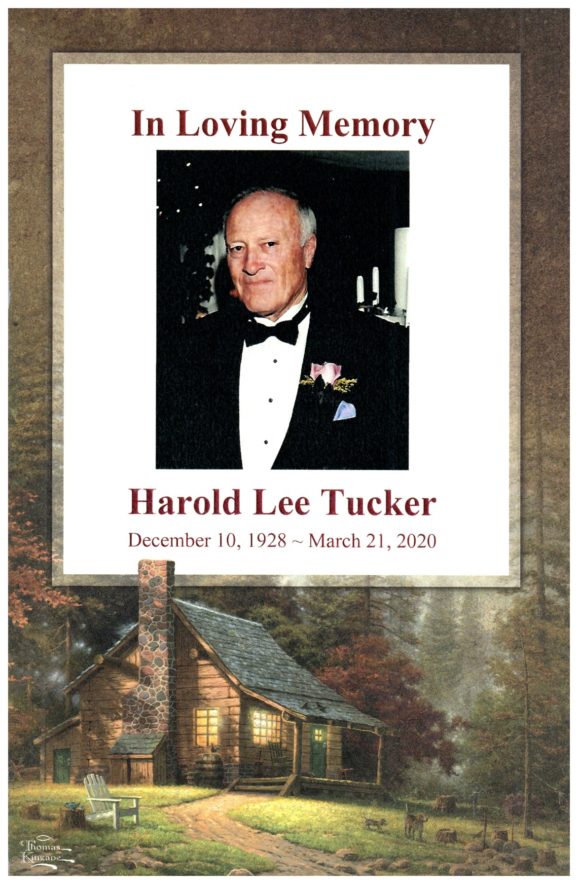 Obituary of Harold Lee Tucker