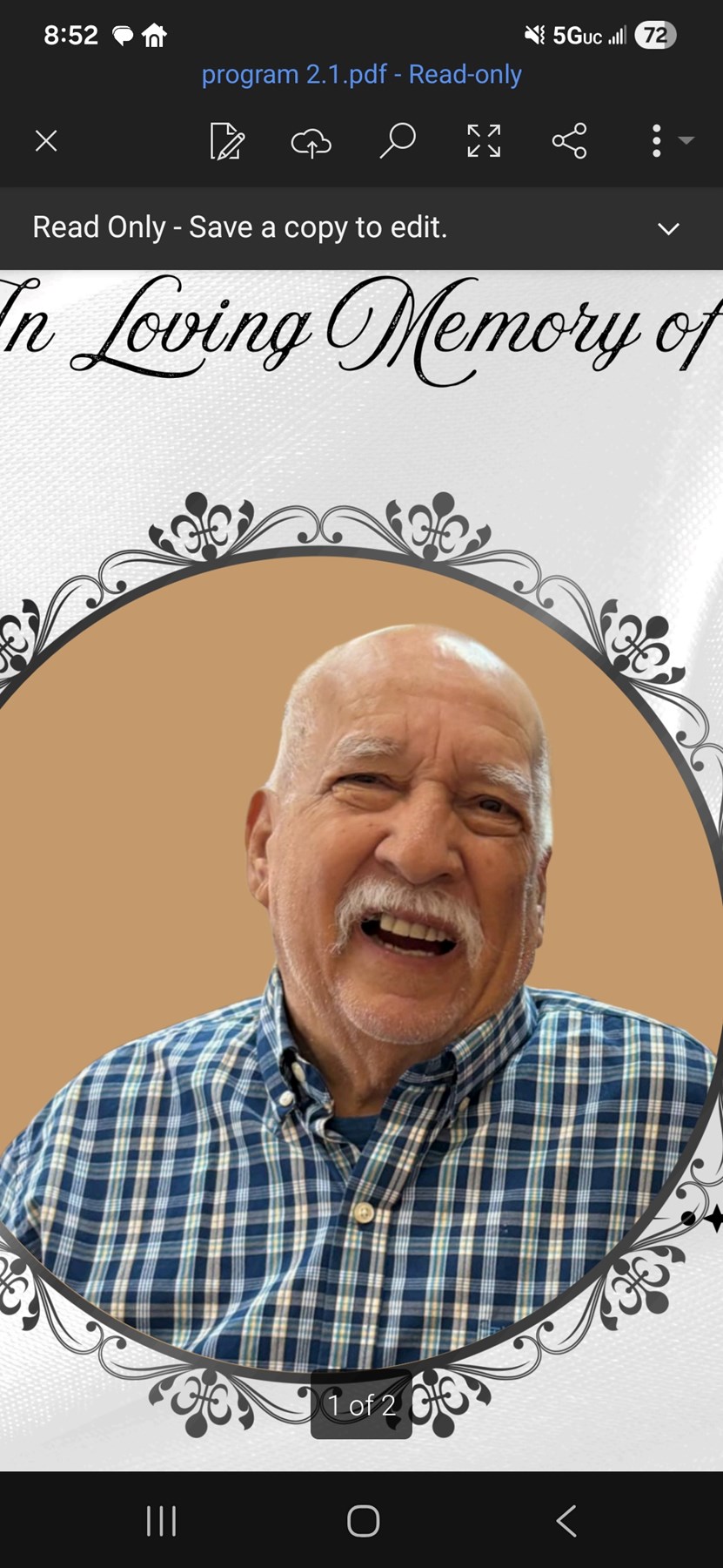 Obituary of Ramiro C. Quesada