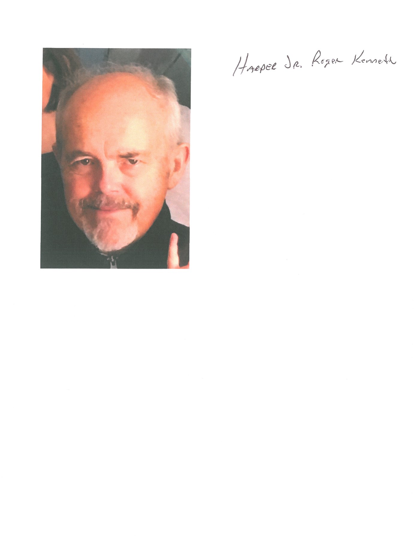 Obituary of Roger Kenneth Harper Jr.