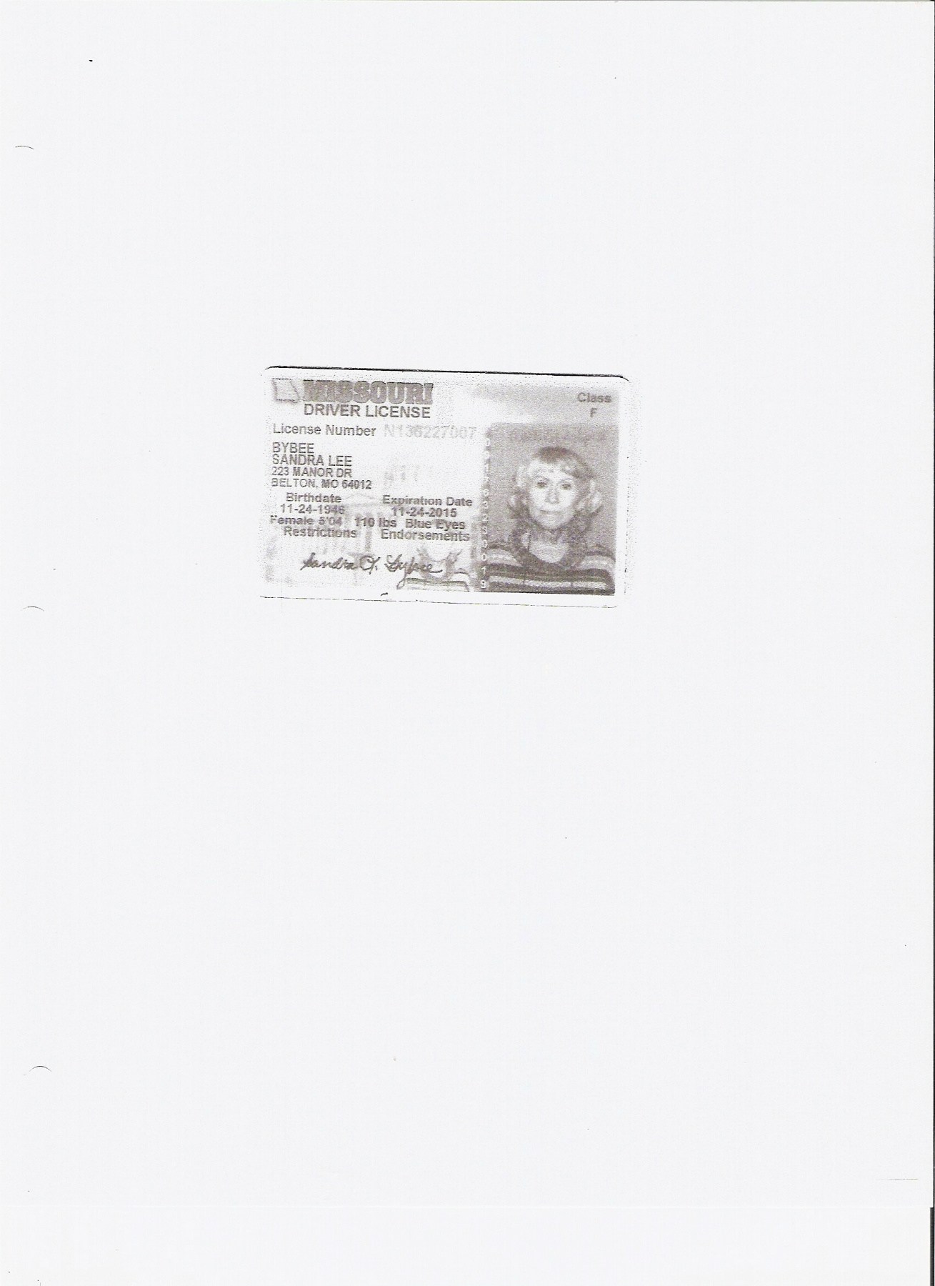 Obituary of Sandra Lee Bybee